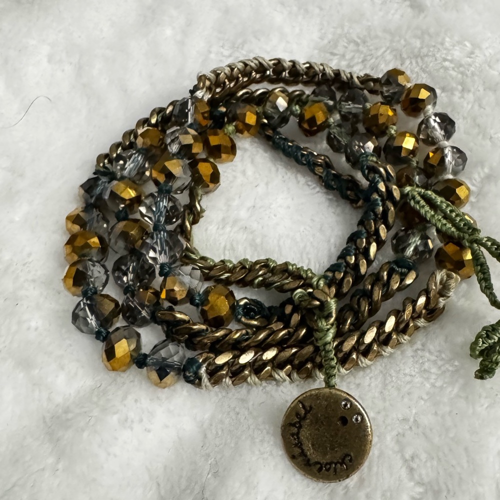 Chloe and Isabel Wrap Glass Beaded Bracelet